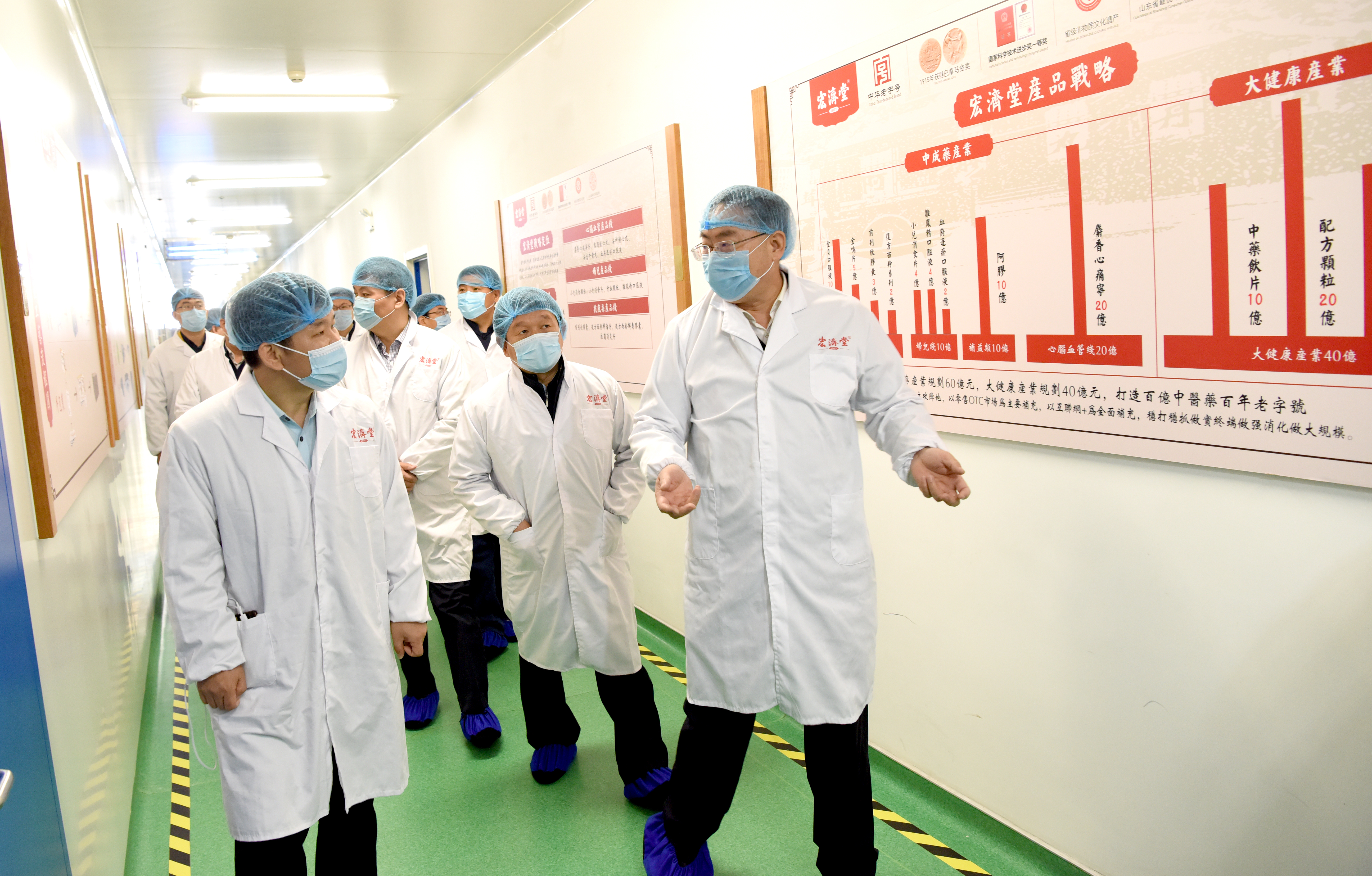 济南市科技局局长吕建涛一行来宏济堂制药调研指导